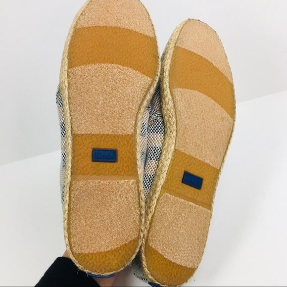 Keds Canvas Stripe Espadrille Slip On Flats Size 8.5 - Picture 3 of 8